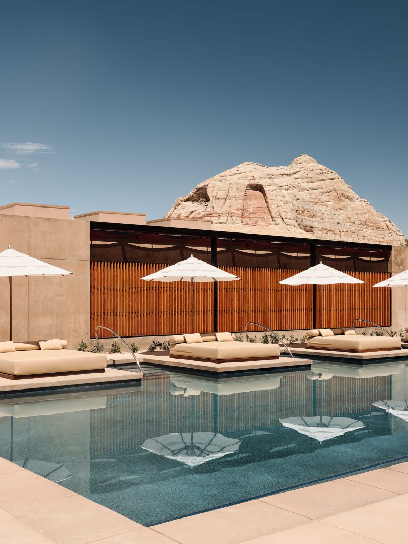 Pool in Desert of Utah, USA.